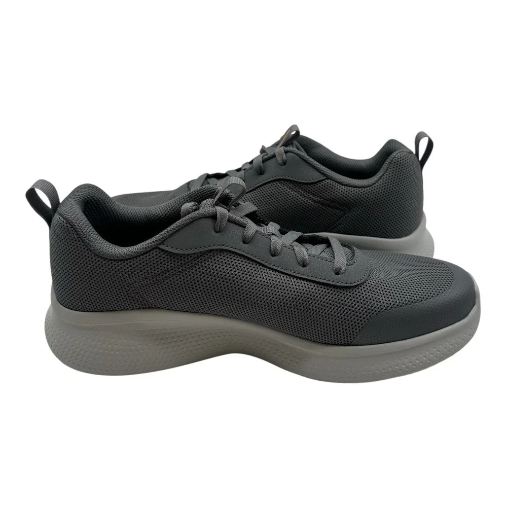 Skechers Running‎ Shoes Men's Size 9 Charcoal Grey Lace Up Sneakers 255149R